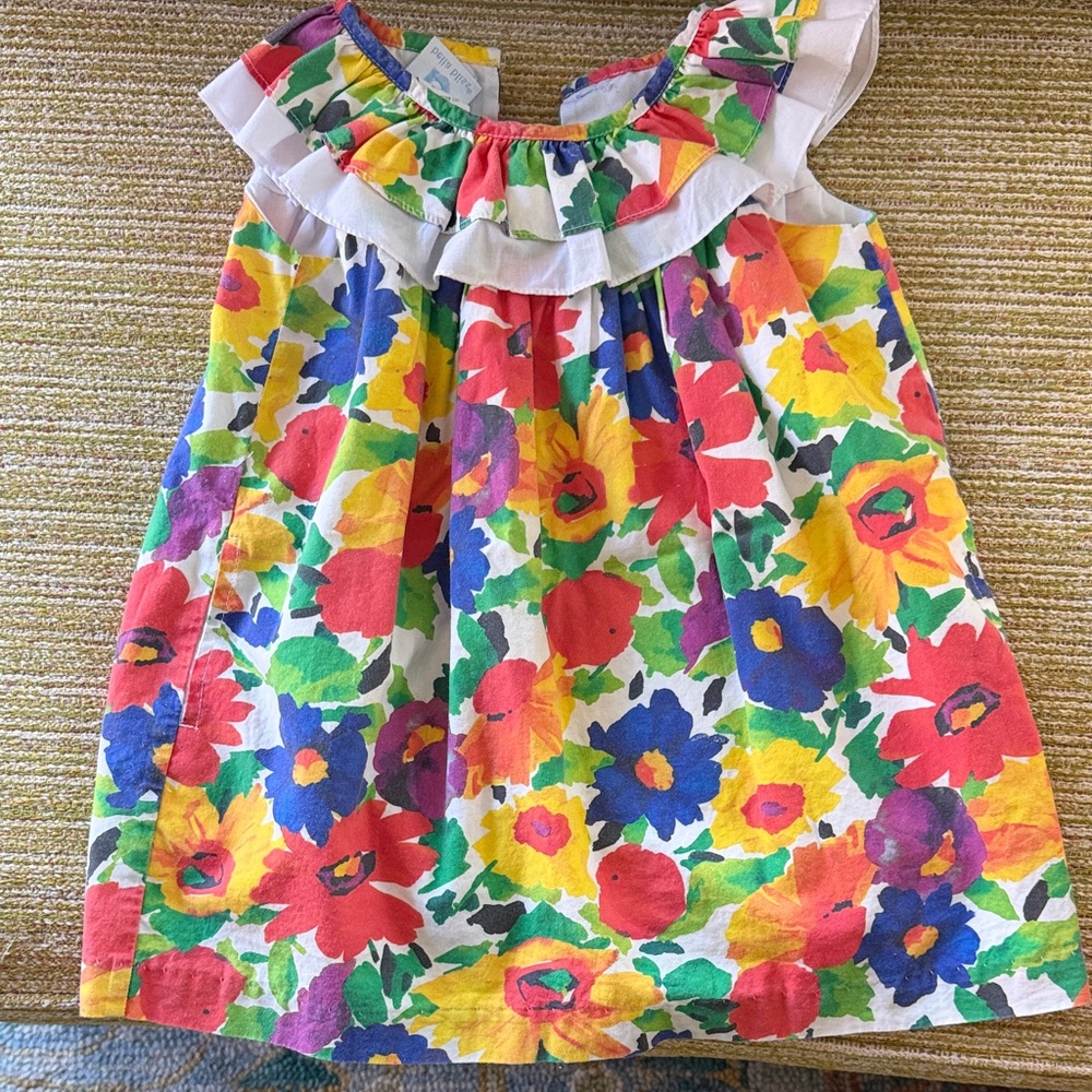 bella bliss Colorful Floral Kids Dress
